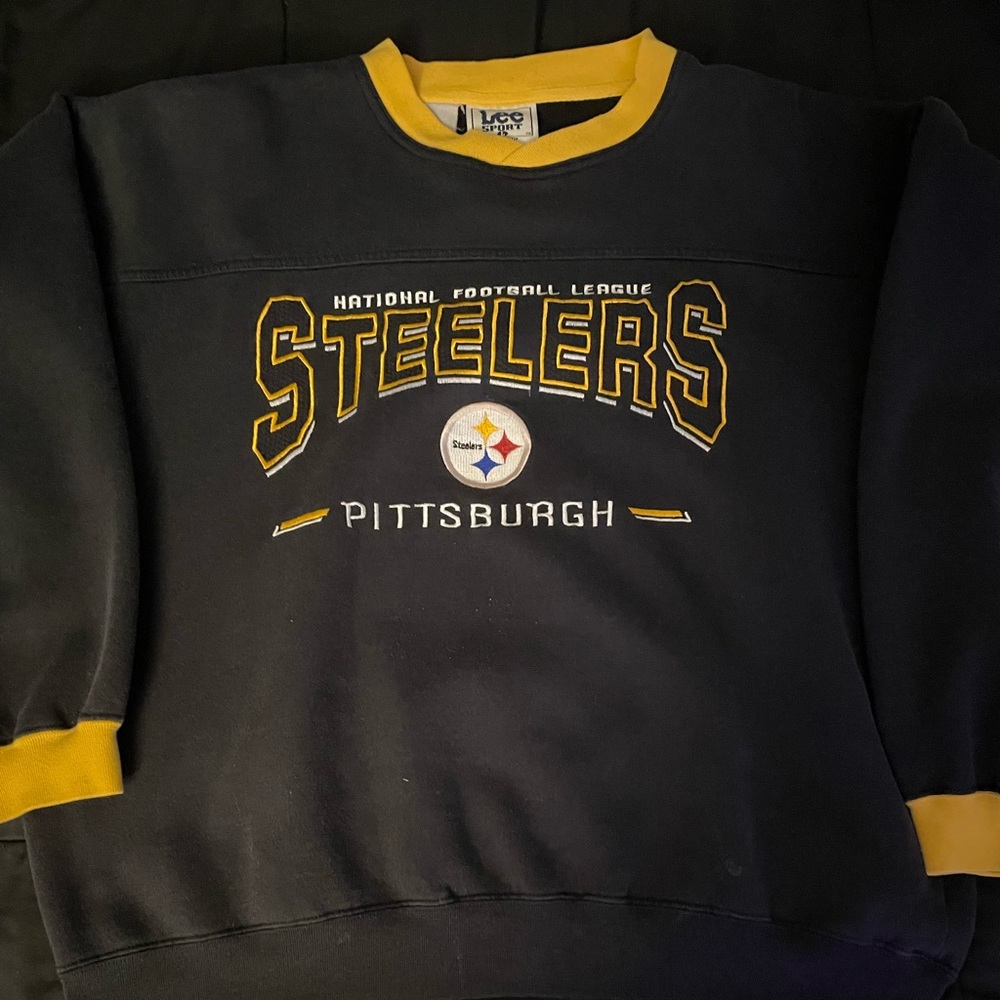 really vintage rare sports lee steelers sweatshirt